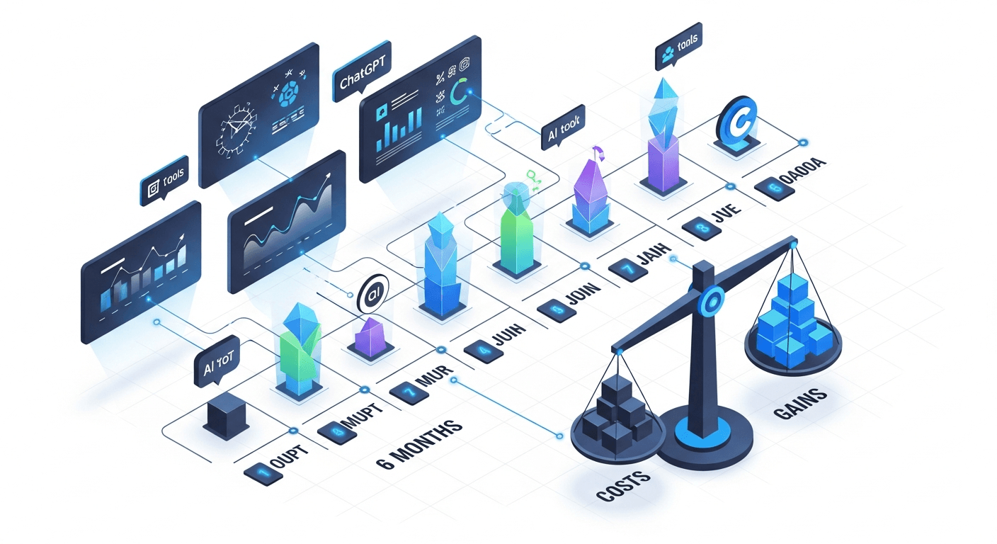 6 mois d'IA au travail : bilan complet entre promesses et réalité